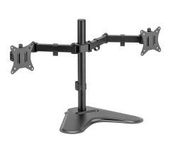 Spacetronik Gelenkiger Schreibtischhalter für zwei Monitore