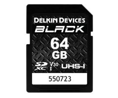 Delkin Devices 64GB SDXC BLACK Rugged UHS-I (V30)