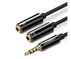UGREEN Audio-Splitter AUX Mini-Jack für Kopfhörer + Mikrofon 20cm