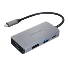 Silver Monkey USB-C-Adapter – 2x HDMI 4K60Hz, USB-A, PD 100W