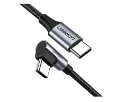 UGREEN US255 USB-C-zu-USB-C-Kabel abgewinkelt 3A 60W 0,5m