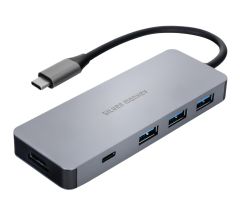 Silver Monkey USB-C - HDMI-Adapter, 3xUSB, USB-C, PD 100W