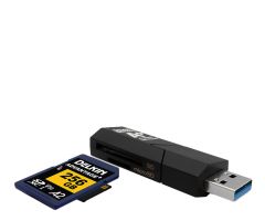 Delkin Devices Kartenleser SD & MicroSD A2 (USB 3.1)