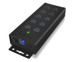 ICY BOX HUB USB-B – 10x USB-A (7x USB 3.2 Gen1)