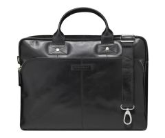 dbramante1928 Kronborg - Ledertasche für Laptop 16" Schwarz