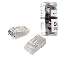 Spacetronik RJ45 CAT 5e FTP Netzwerkstecker 100 Stk
