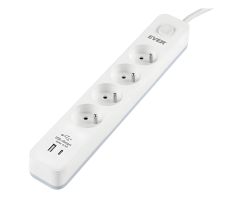 Ever Protect - 4 Steckdosen USB-A USB-C 1,5m