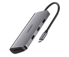 UGREEN HUB 9in1 CM17 USB-C - HDMI 4K 3x USB-C PD RJ45 SD MicroSD VGA