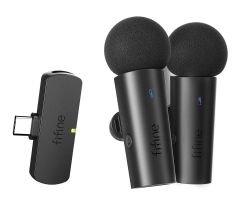 Fifine M8 drahtloses Lavalier-Mikrofon 2,4 GHz