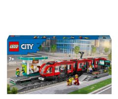 LEGO City 60423 Straßenbahn mit Haltestelle