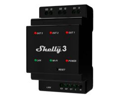 Shelly 3-Kanal Relais auf DIN-Schiene Pro 3 WIFI