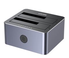 Unitek Dockingstation 2x für Festplatte 2.5"/3.5" (Klon-Funktion)