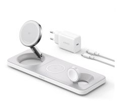 Anker MagGo Wireless Charging Station Qi 2.0 15W Pad 3-in-1 weiß