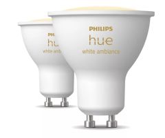 Philips Hue White ambiance Intelligenter Spot GU10 (2 Stk.)