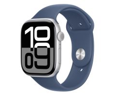 Apple Watch 10 42/Silber Aluminium/Blau band S/M GPS