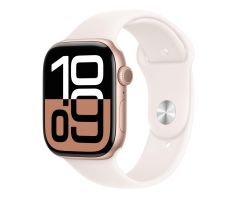 Apple Watch 10 42/Rosa Aluminium/Schwarz band Sport M/L LTE