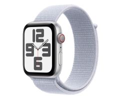 Apple Watch SE 2 44 Silbernes Aluminium/LTE Blaues Armband