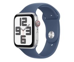 Apple Watch SE 2 40 Silbernes Aluminium/Blaues M/L-LTE-Armband