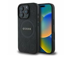 Saffiano Peony Classic Logo fur iPhone 16 Pro Max schwarz