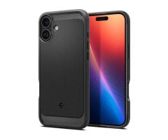 Spigen Rugged Armor Mag Magsafe für iPhone 16 Mattschwarz