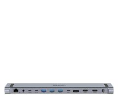 Unitek KVM-Dockingstation mit Standfunktion, Dreifachausgang 4K