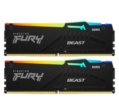 Kingston FURY 32 GB 6400 MT/s DDR5 CL32 DIMM (2er-Set) FURY Beast Black RGB