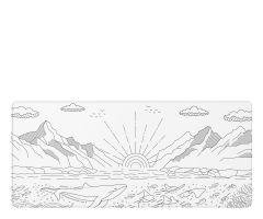 Dark Project Gaming Mauspad Terra Nostra Weiß XL