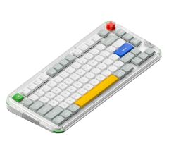 NuPhy Kick75 Low / NuPhyIO / Silver QWERTY-Layout