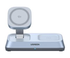 UGREEN 3-in-1 kabelloses Ladegerät W711 MagFlowQi2 25W grau