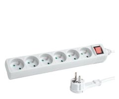 Hama Steckdosenleiste „Standard“ 6GN, 3M (weiß)
