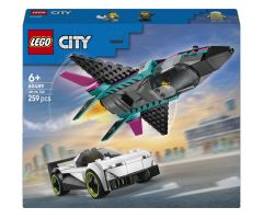 LEGO City 60489 Düsenflieger vs. Rennauto
