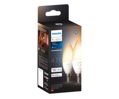 Philips Hue White Ambiance Doppelpack 2x E14 Lampe 470lm