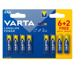 Varta Longlife Power AAA (8 pcs.) (6+2)