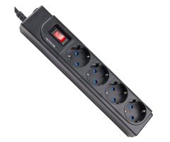 Hama ÜBERSPANNUNGSSCHUTZLEISTE 4x SCHUKO 1,5M 2500W