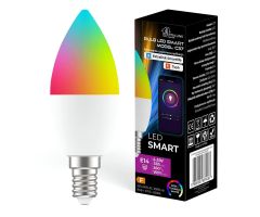 ExtraLink Smarte LED-Glühbirne C37 (E14, RGB, WLAN)