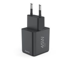 Hama GAN PD/QC SUPERMINI 45W PD/QC SCHWARZES WANDLADEGERÄT