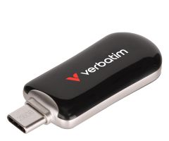 Verbatim Plectra USB-C-Flash-Laufwerk, Schwarz, 256 GB