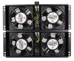 ExtraLink Lüfter für 19" Schränke 230V 350x320x50mm (schwarz)