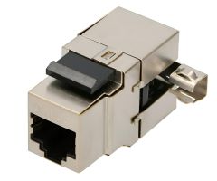 ExtraLink Keystone-Port RJ45 STP 5e-Modul (silber)