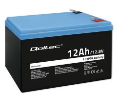 Qoltec LiFePO4-Akku 12,8 V / 12 Ah / 153,6 Wh