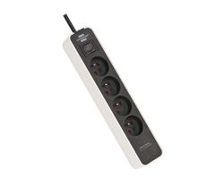 Brennenstuhl Steckdosenleiste "ECOLOR" 4 GN 1,5M WEISS-SCHWARZ, 2XUSB-C 1