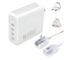 4Smarts 200 W GaN Flex Pro 4xUSB-C-Wandladegerät, Weiß