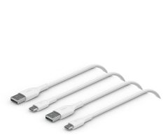Belkin Belkin USB-A-auf-USB-C-Kabel, 2 m, Weiß, 2er-Set