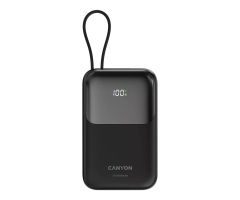 CANYON Powerbank OnPower 101 z kablem 10000 mAh PD22.5W Schwarz