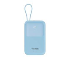 CANYON Powerbank OnPower 101 mit Kabel 10000 mAh PD22.5W Blau