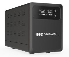 Green Cell AVR UPS 1200VA 800W PowerCore 12 VDC z LCD