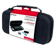 Nacon SWITCH2 Schwarzes Konsolengehäuse und Displayschutz