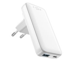 FIXED Schlankes Reise-GaN-65W-Flachladegerät mit 2 USB-C-Anschlüssen
