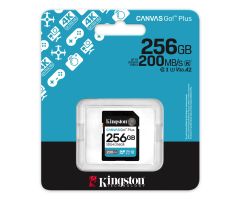 Kingston 256GB SDXC Canvas Go! Plus Gen4 200MB/s C10 UHS-I U3 V30