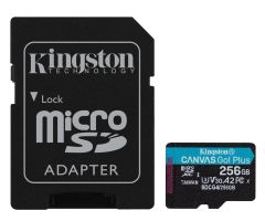 Kingston 256GB microSDXC Canvas Go! Plus Gen4 200MB/s A2 U3 V30